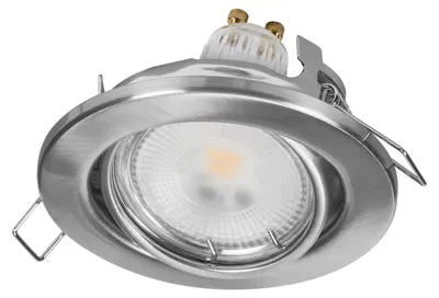 Immagine prodotto di OSRAM 4099854631733 - Set di faretti da incasso, attacco GU10, 4,5W, 2700K, finitura nichel satinato