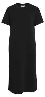 Productafbeelding van VILA Elegantes midi-jurk met T-shirtmodel en ronde hals. Maat: M