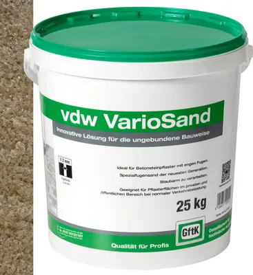 Produktbild von vdw VarioSand Fugensand für enge Fugen von 2-4 mm Natur 25 kg
