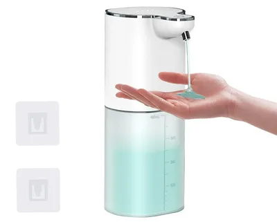 Produktbild von Automatischer Seifenspender 400ml Wiederaufladbar Wandmontage 4 Stufen IPX5 Weiß