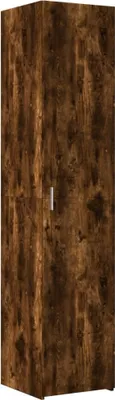 Image de vidaXL Highboard chêne fumé 40x42,5x185 cm Matériau dérivé du bois