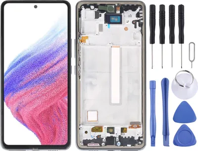 Produktbild von Für Samsung Galaxy A53 5G Display Full LCD mit Rahmen Einheit Touch Ersatzteil Reparatur Schwarz