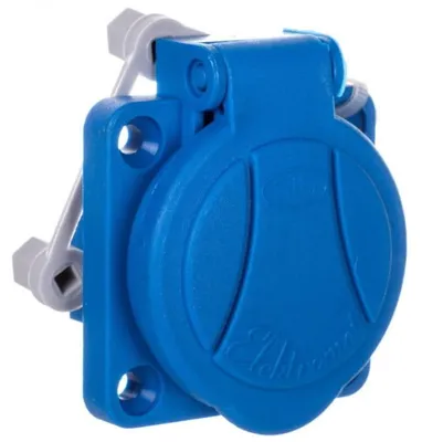 Obrázek produktu pro Modrá povrchová zásuvka, 16A, 230V, 2P+Z, stupeň krytí IP54, GN-16A, model 921815
