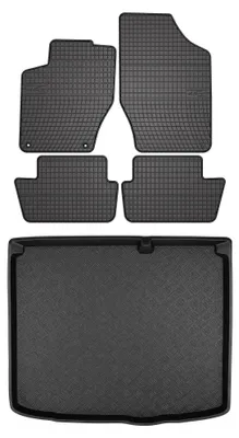 Obrázok produktu pre Gumové autokoberce SolidPRO + vaňa kufra pre: Peugeot 308 I 2007-2013 hatchback 5 ks