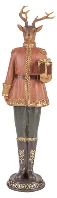Immagine prodotto di Clayre & Eef figura decorativa cervo 11x10x38 cm plastica marrone