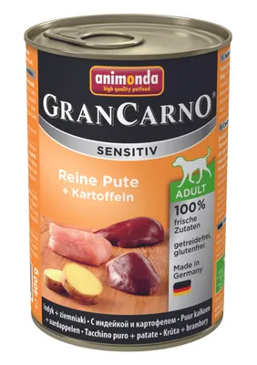 Produktbild von Animonda GranCarno Sensitiv Pute + Kartoffeln
