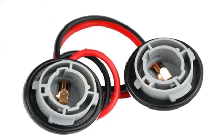 Produktbild von 2x P21W R5W R10W Fassung Sockel Kabel BA15s 1156 Pins 180° Reparatur Stecker