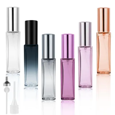 Produktbild von Parfümzerstäuber 10ml, 6 Stück, Nachfüllbar, Glas, Schwarz