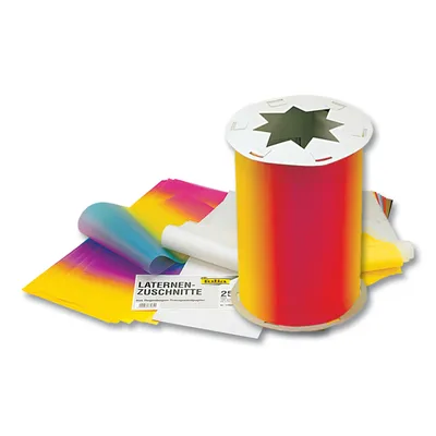 Produktbild von Laternenzuschnitt - 22 x 51 cm 25 Blatt Transparentpapier unbedruckt.