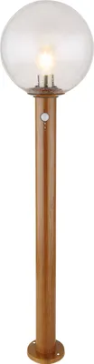 Produktbild von Globo Lighting Außenleuchte Aluminium Druckguss holzoptik, 1x E27 LED