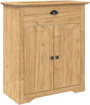 Image de vidaXL Armoire de salle de bain BODO Marron miel 70 x 35 x 80 cm Matériau dérivé du bois
