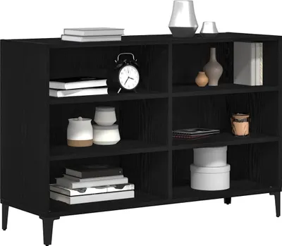 Produktbild von vidaXL Sideboard Schwarz Eichen-Optik 103,5 x 35 x 70 cm Holzwerkstoff