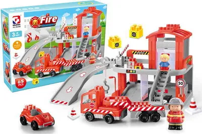 Produktbild von Bricks - Feuerwache Set - 65 Elemente