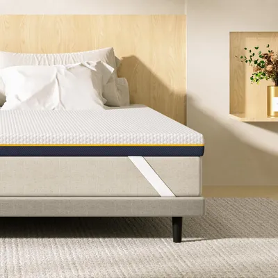 Image de DEWINNER Surmatelas 140 x 190 | sur Matelas 2 Personnes 140x190 | Surmatelas en Mousse à Mémoire de Forme Gel | Mousse en Matériau Bambou | 7,5CM