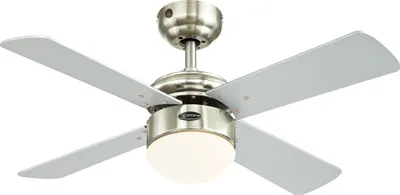 Obrázek produktu pro Stropní ventilátor s LED osvětlením a dálkovým ovládáním Colosseum Nickel 90 cm