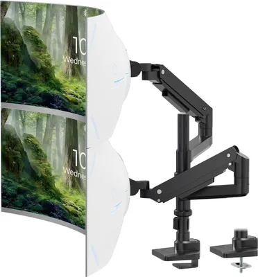 Produktbild von PUTORSEN Monitorhalterung für 2 Monitore 17-49 Zoll Gasfeder Dual Tischhalterung