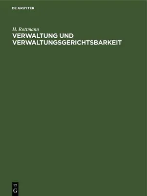 Produktbild von Verwaltung und Verwaltungsgerichtsbarkeit