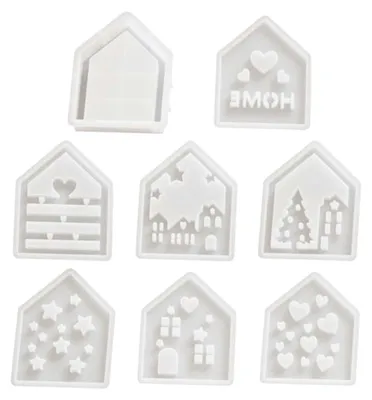 Imagen del producto de Juego de 8 moldes de silicona para proyectos creativos