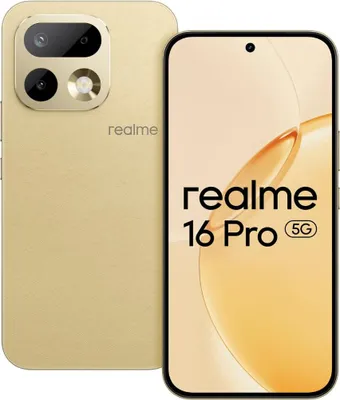 Produktbild von Realme 16 Pro 5G 6.78  Dual SIM Android 16 USB Type-C 8 GB 256 GB 7000 mAh Gold