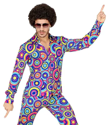 Produktbild von WIDMANN MILANO 70er Jahre Disco Herrenhemd Party Fasching Kostüm Fashion