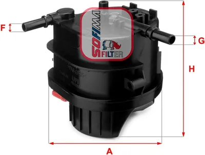 Produktbild von Kraftstofffilter SOFIMA S 4015 NR für FORD Fiesta Mk6 Schrägheck (JA8, JR8) Filtereinsatz
