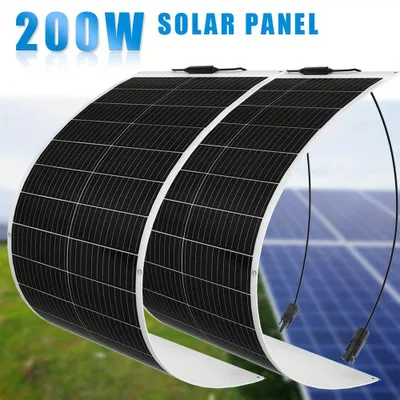Immagine prodotto di Pannello solare flessibile - Pannello fotovoltaico - Pannello per energia solare - Kit pannello solare - Pannello solare per campeggio