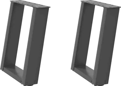 Immagine prodotto di Gambe per Tavolino da Caffè a Forma di U 2 pz Antracite 38x(42-43) cm Acciaio