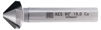 Produktbild von PFERD KES HSSE DIN 335 C90° 19,0, Bohrer, Elektro-Mehrzweckwerkzeug, Stahl, Eisenguss, Nicht-eisenhaltiges Metall, Edelstahl, Aluminium, Kupfer, Kobalt-Legierung Schnellarbeitsstahl (HSS-E)