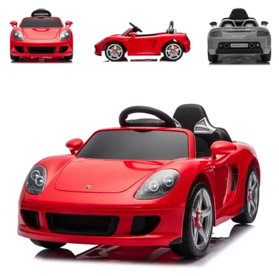 Produktbild von Chipolino Kinderelektroauto Porsche Carrera GT Fernbedienung Bluetooth 2 Motoren rot