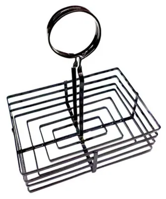 Gewürzregal aus Eisen, 20,5x15x23,5 cm, schwarz