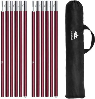 Produktbild von Tarp-Stangen, Teleskopset mit 2 Stück, Aluminiumstange für Tarp, Zelt, Markise, Camping, verstellbar von 40 cm bis 240 cm