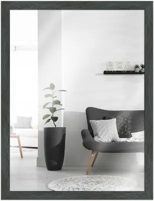 Produktbild von MendeFrames H300 Wandspiegel Grau 45x60 cm