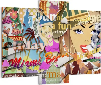 Produktbild von Bild auf Leinwand - Leinwandbild - Graffiti modern - 130x100cm - Wand Bild - Wanddeko - Wandbilder - Leinwanddruck - Bilder - Kunstdruck - Wanddekoration - Leinwand bilder - Wandkunst - CB130x100-3622