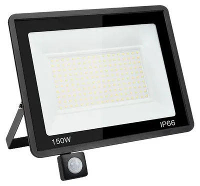 Zdjęcie produktu dla Oświetlenie punktowe, wodoodporność IP66, energooszczędne, czujnik ruchu 150 W, zimna biel (5500–7000 K)