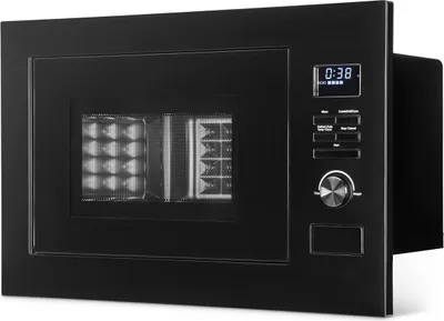 Produktbild von Bomann 3in1 Einbau Mikrowelle mit Grill und Heißluft | 25L | 8 Programme | inkl. Grillrost und Drehteller | 900W | MWG 3001 H EB schwarz-matt