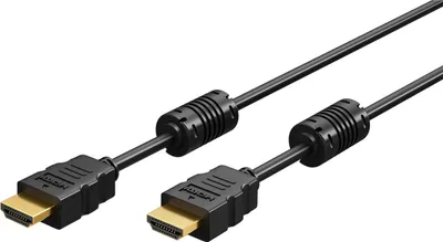 Zdjęcie produktu dla Goobay 61302, 3 m, HDMI Typu A (Standard), HDMI Typu A (Standard), Kompatybilność 3D, 18 Gbit/s, Czarny