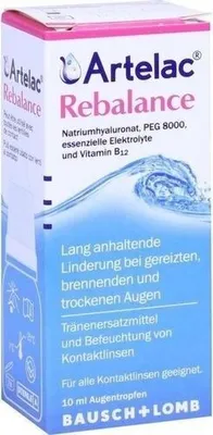 Produktbild von Artelac Rebalance Augentropfen Tropfflasche, 10 ml Lösung