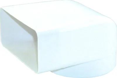 Produktbild von Umlenkstück, Anschlussbogen eckig/ rund - 150er Abluftsystem mit 30 mm Anschlussstutzen für Direktanschluss Dunstabzugshaube