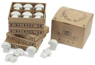 Productafbeelding van Verpakking met 6 sojaskaarsen - Geur: Patchouli