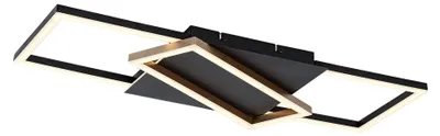 Image de Rabalux 71391 Plafonniers Kitlee LED 40 métal plastique noir/or