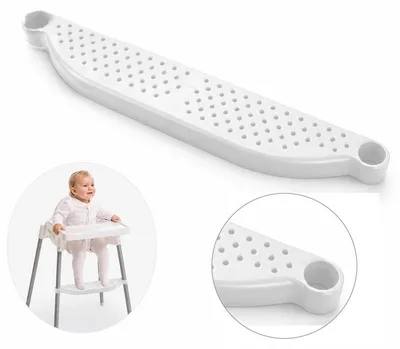 Produktbild von Hochstuhl Fußstütze 46cm verstellbar, rutschfeste Kinder Fußablage für Hochstuhl, robustes Kinderstuhl Zubehör, einfache Montage ohne Werkzeug