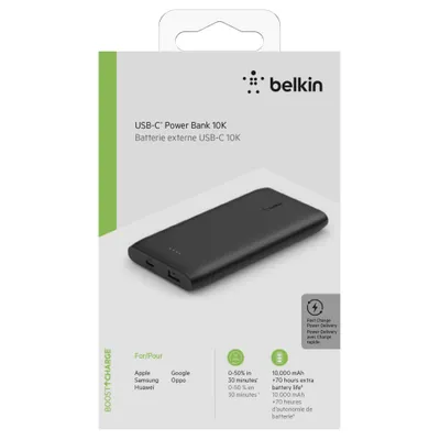 Zdjęcie produktu dla Belkin BOOST↑CHARGE, 10000 mAh, 18 W, Czarny