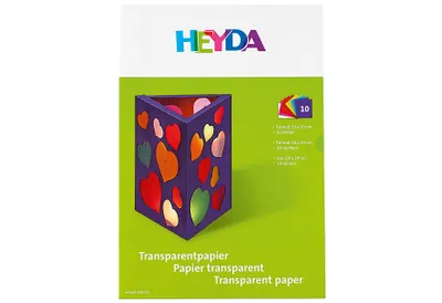 Produktbild von HEYDA Transparentpapier-Bastelmappe, DIN A4, 42 g/qm
