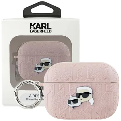 Produktbild von Karl Lagerfeld, Hülle für AirPods Pro 2 mit Karl & Choupette Prägung, Rosa