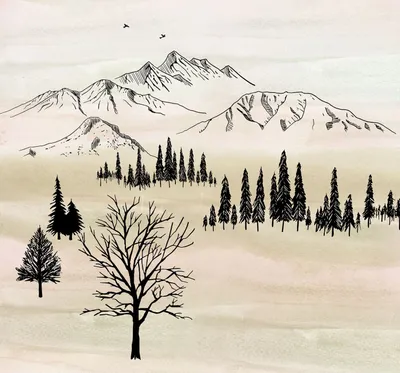 Image de Sanders & Sanders papier peint panoramique paysage beige 300 x 280 cm