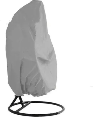 Produktbild von Hängesessel-Abdeckung, 210D Oxford-Gewebe, Outdoor-Hängesessel-Abdeckung, Winddicht, UV-Schutz, Wasserdichter Schutz für Hängesessel-Abdeckung, 115 × 190 cm, Grau