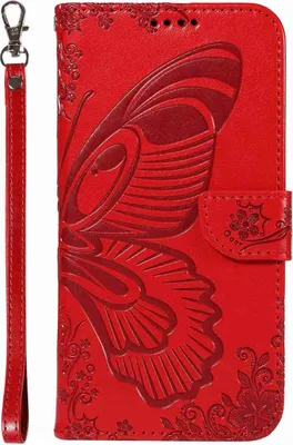 Produktbild von Mobigear Butterfly Xiaomi 13 Ultra Hülle Klapphülle Geldbörse - Rot