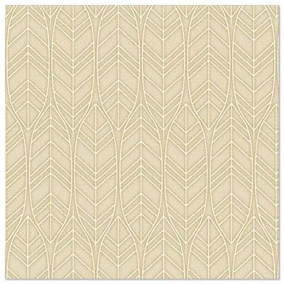 Produktbild von Servietten "ROYAL Collection" 1/4-Falz 40 cm x 40 cm sand "Leaves"
