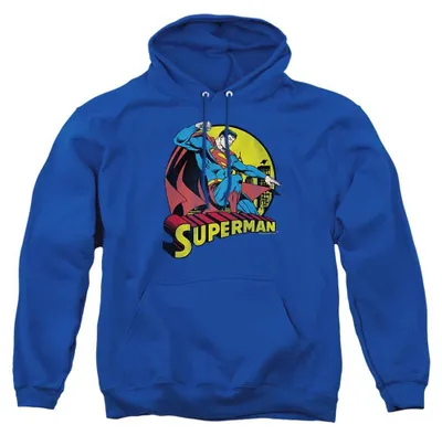 Immagine prodotto di Felpa con cappuccio Superman, unisex, per uomo/donna, modello TV40391 (taglia L), colore blu reale