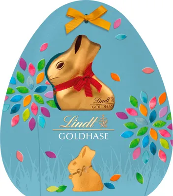 Lindt Oster Goldhase Cut Out großes Geschenk Vollmilch-Schokolade 266g
